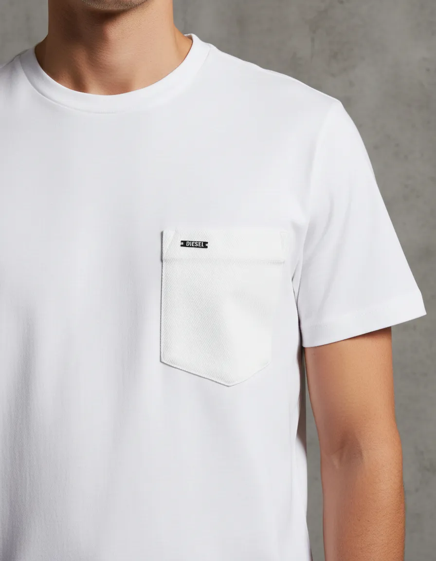 Polera Diesel T just Small Crew Denim-2