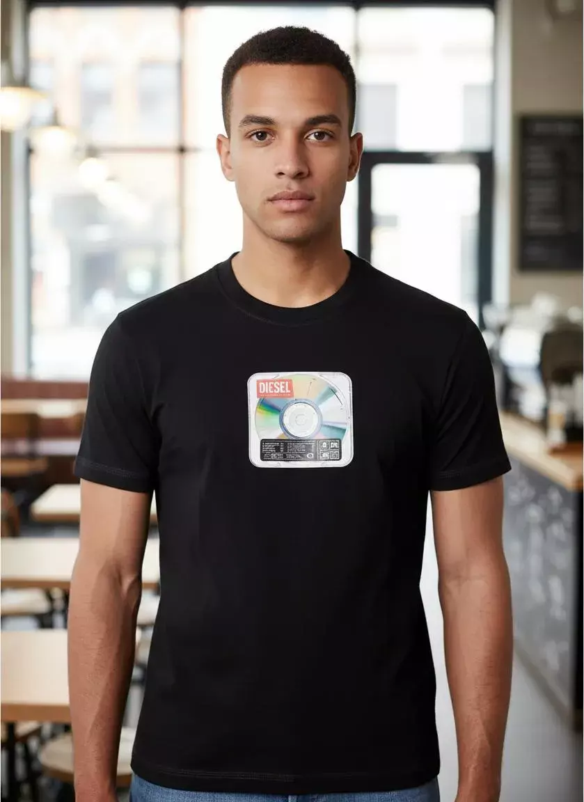 Polera Diesel Disco Hombre Adulto Manga Corta Polera Diesel Disco Hombre Adulto Manga Corta Polera D-2