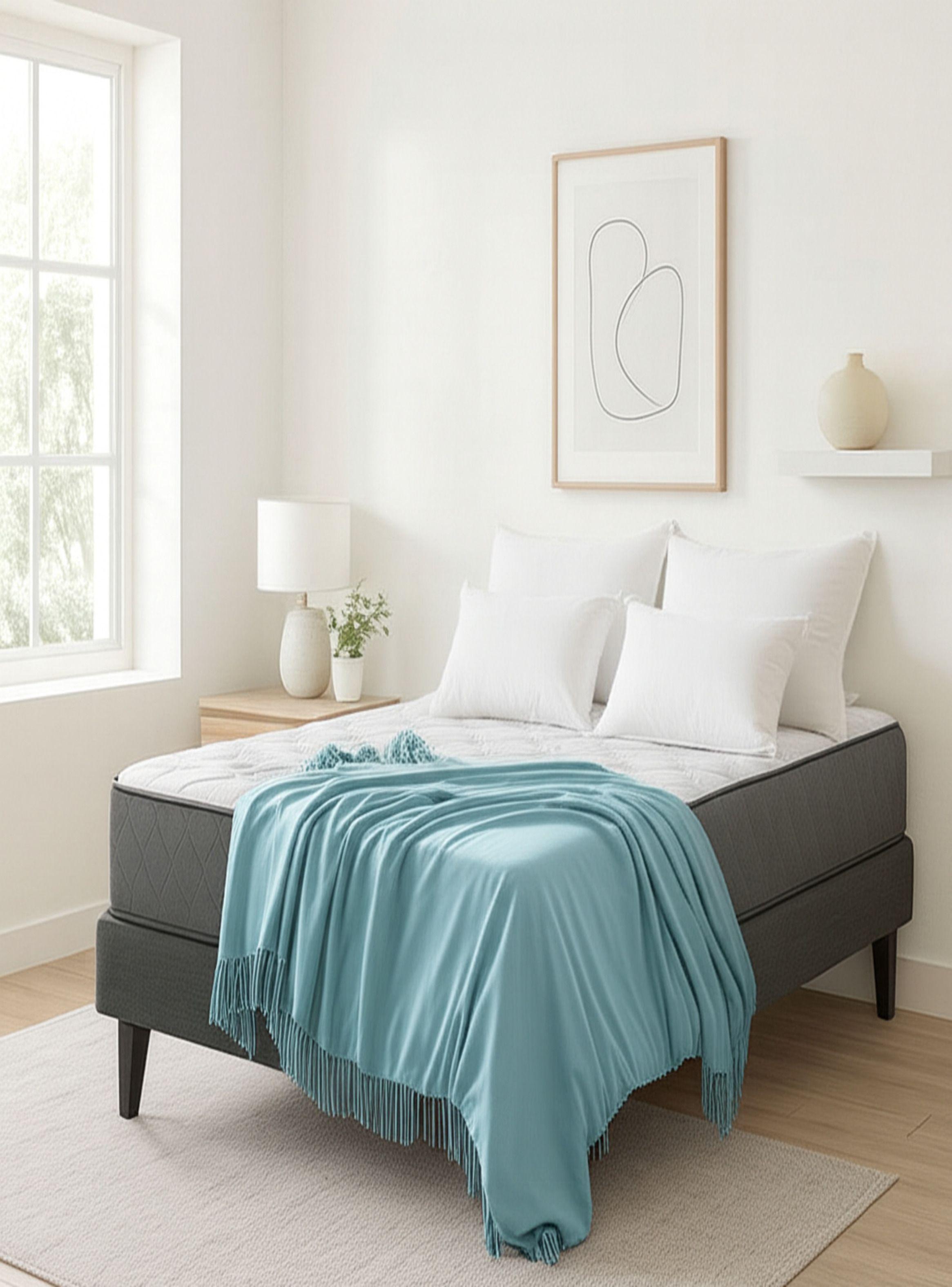 COLCHON HIPNOS PREMIUM 2.0 PLAZA RESORTES BONELL ALTURA 30 CM GRIS /BLANCO-2