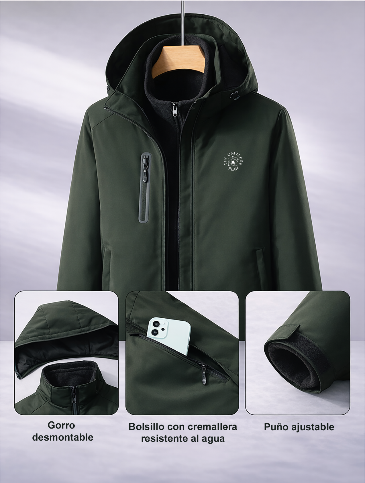 CHAQUETA 3 en 1 DUAL ADAPT CON CALEFACCION THE UNIVERSE PLAN PREMIUM OUTDOOR GRE-5