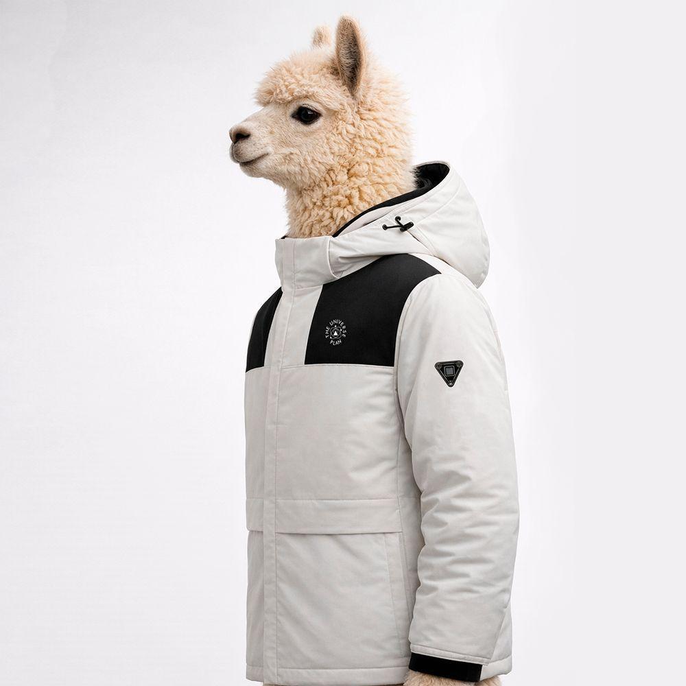 PARKA CON CALEFACCIÓN OUTDOOR "THE UNIVERSE PLAN" WHITE-1