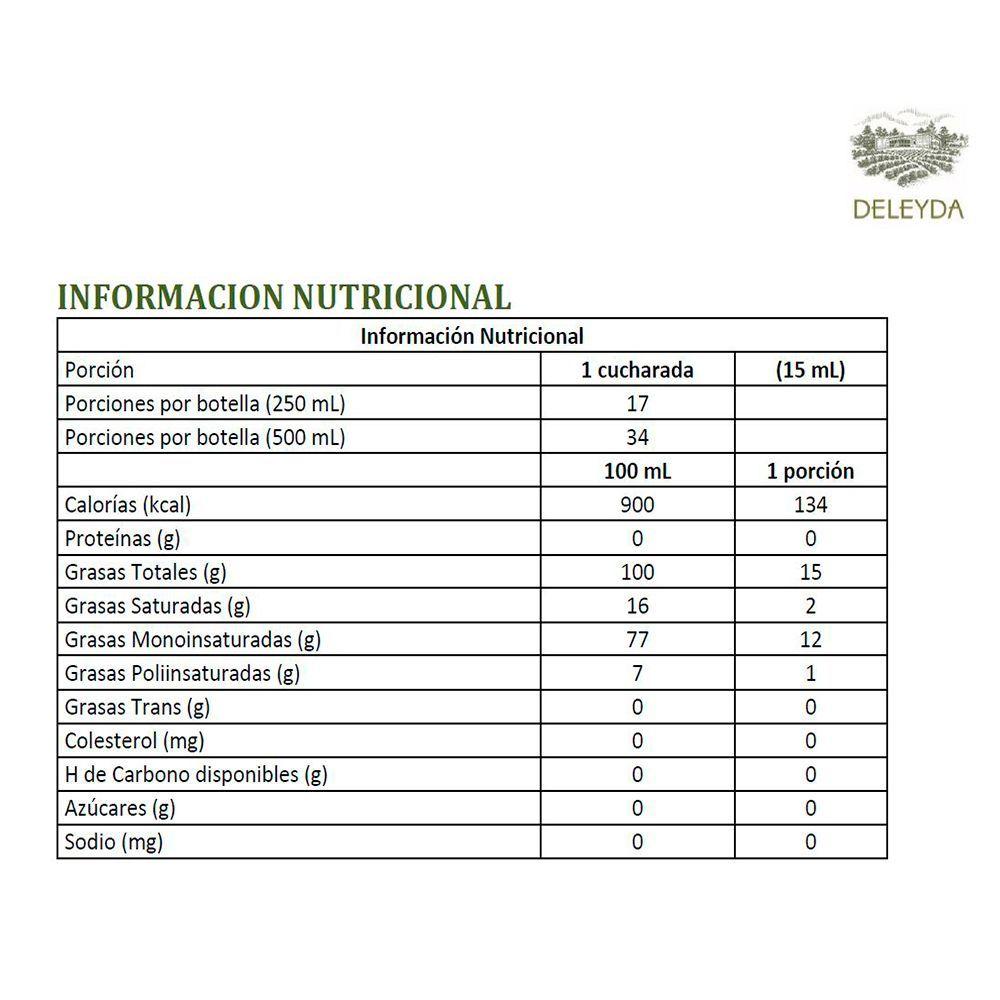 Aceite de Oliva Fine Selection Blend 500 ml Deleyda-2