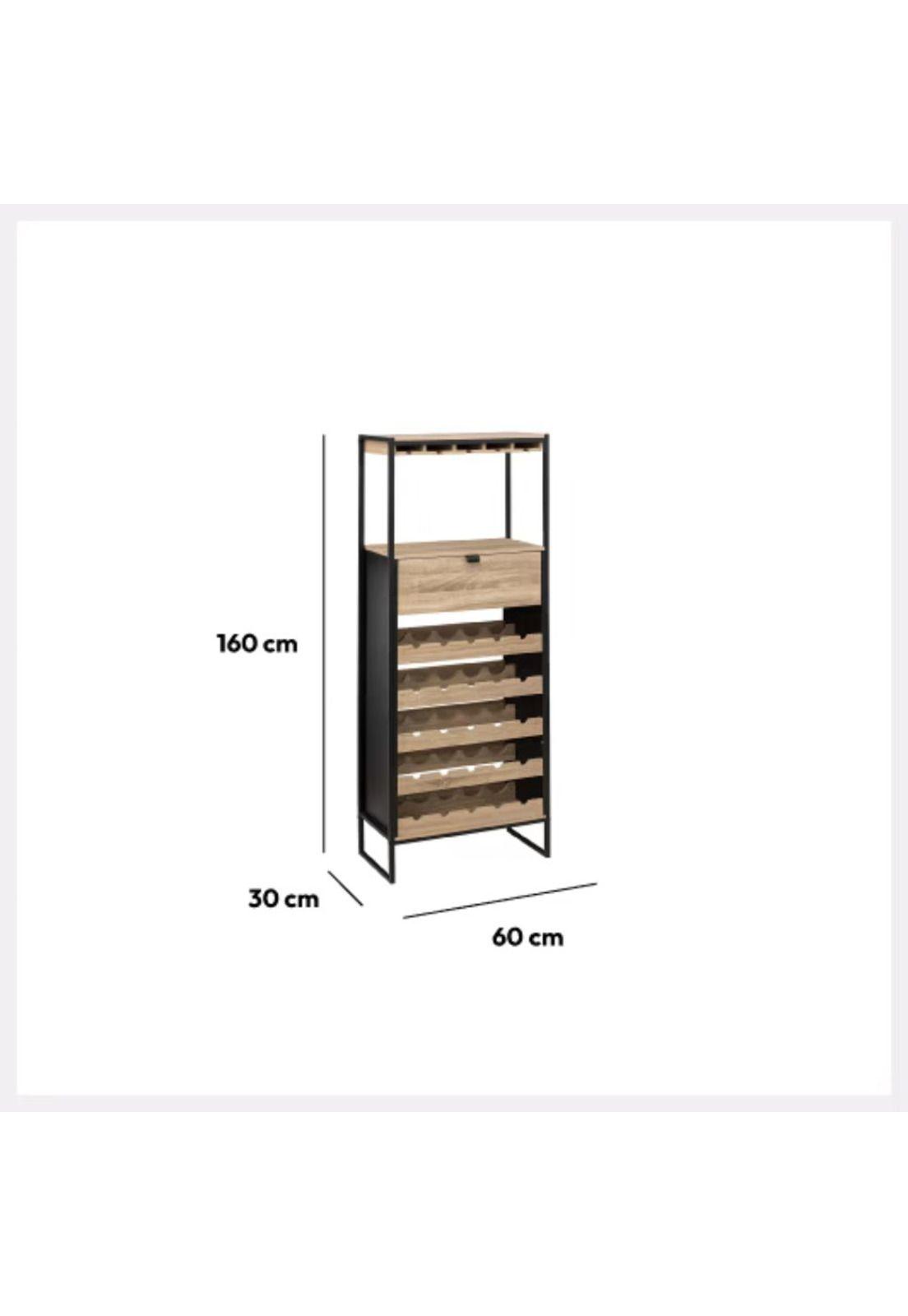 Mueble Bar con soporte para 25 botellas Aliaj-2