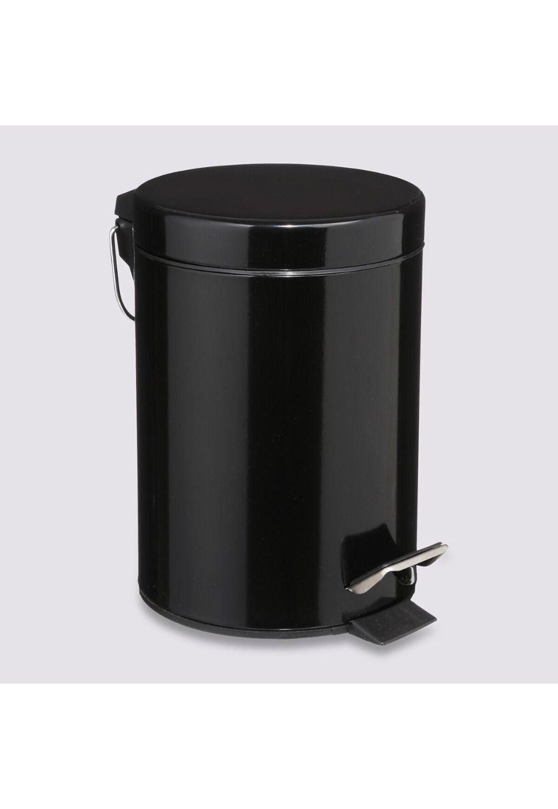 BASURERO NEGRO METAL 3LT-0