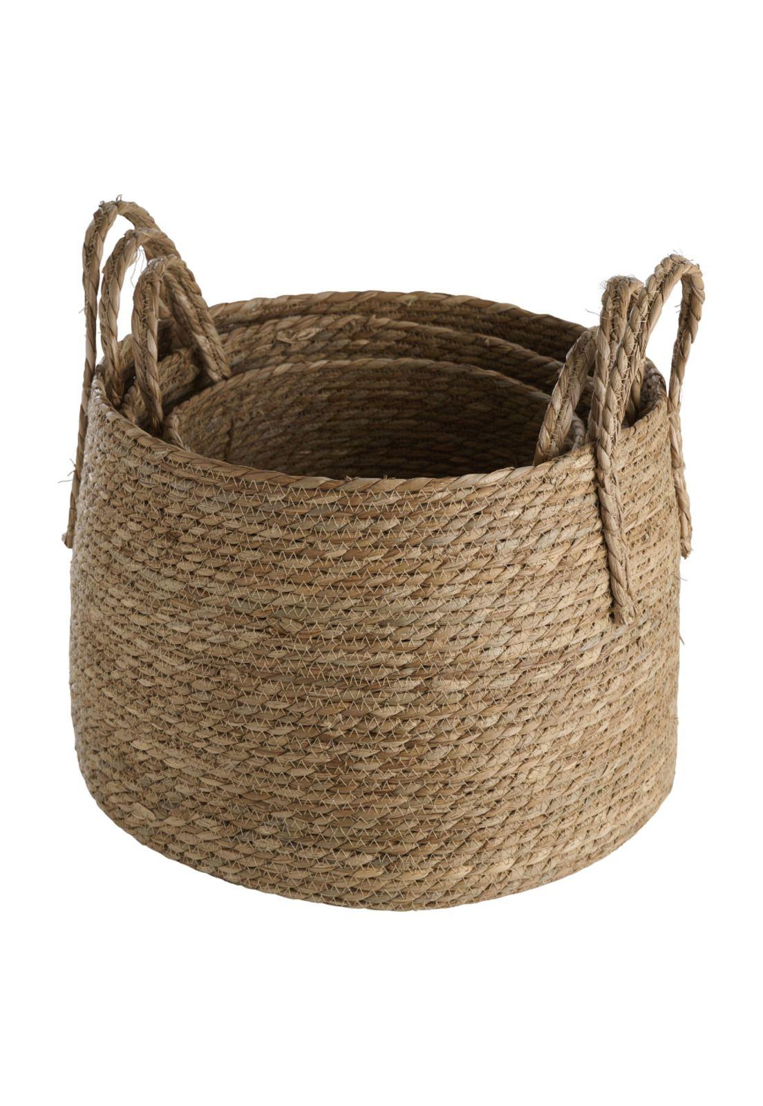 SET DE CANASTOS JUNCO 3 PIEZAS -3