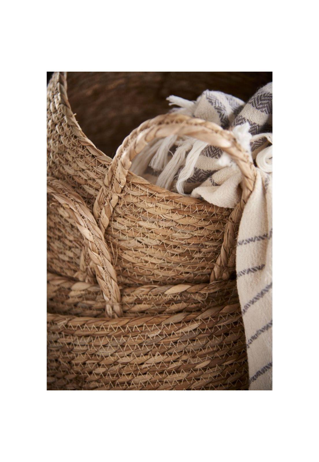 SET DE CANASTOS JUNCO 3 PIEZAS -5