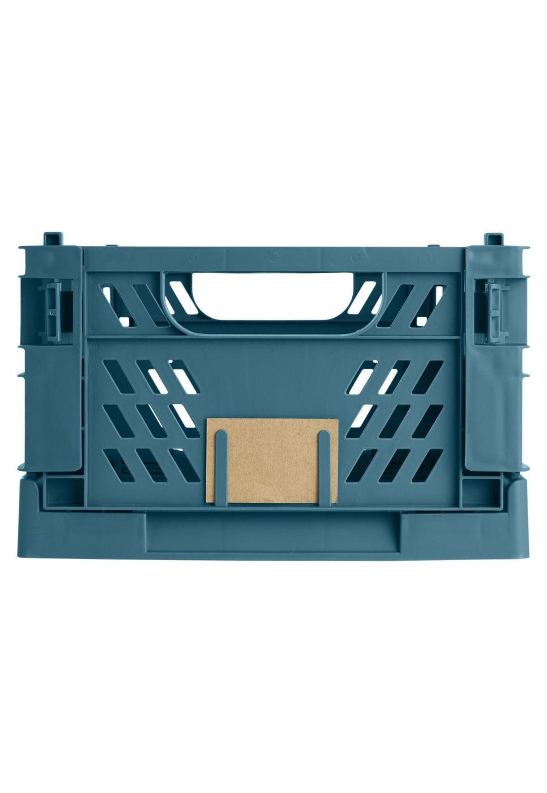 CAJA DE ALMACENAMIENO PLEGABLE 50X33X20CM AZUL-1