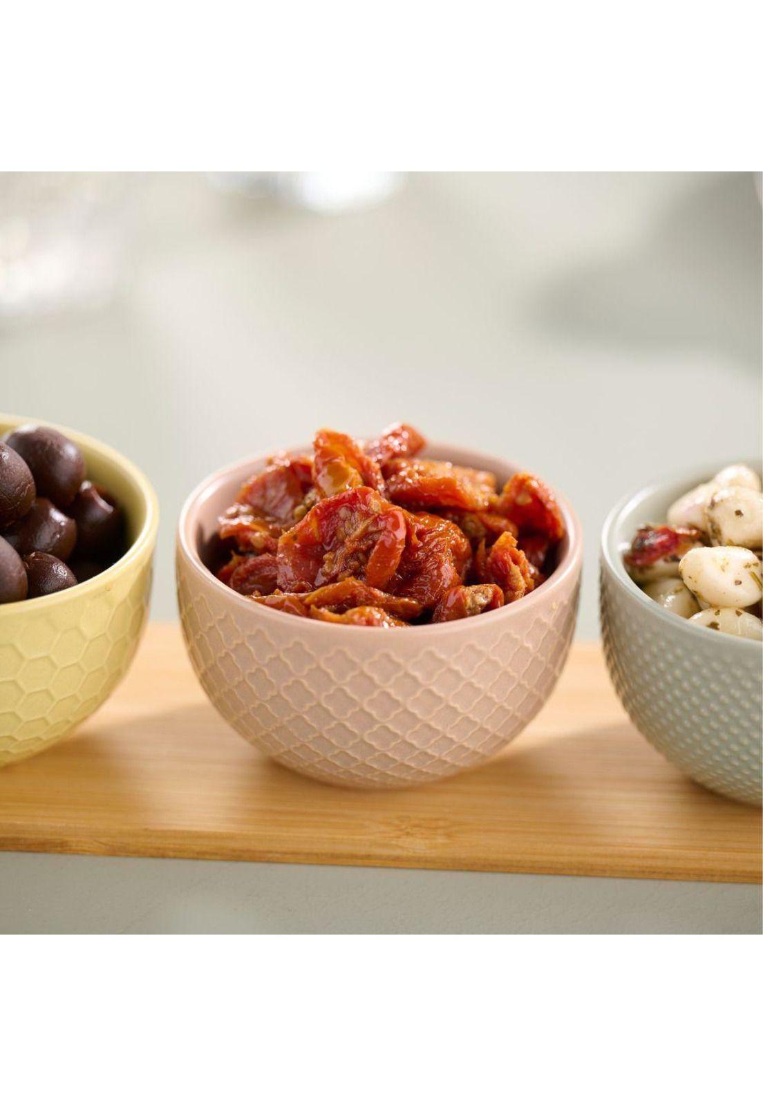 TABLA APERITIVO BAMBU + 3 POSILLOS CERAMICA GRES-1