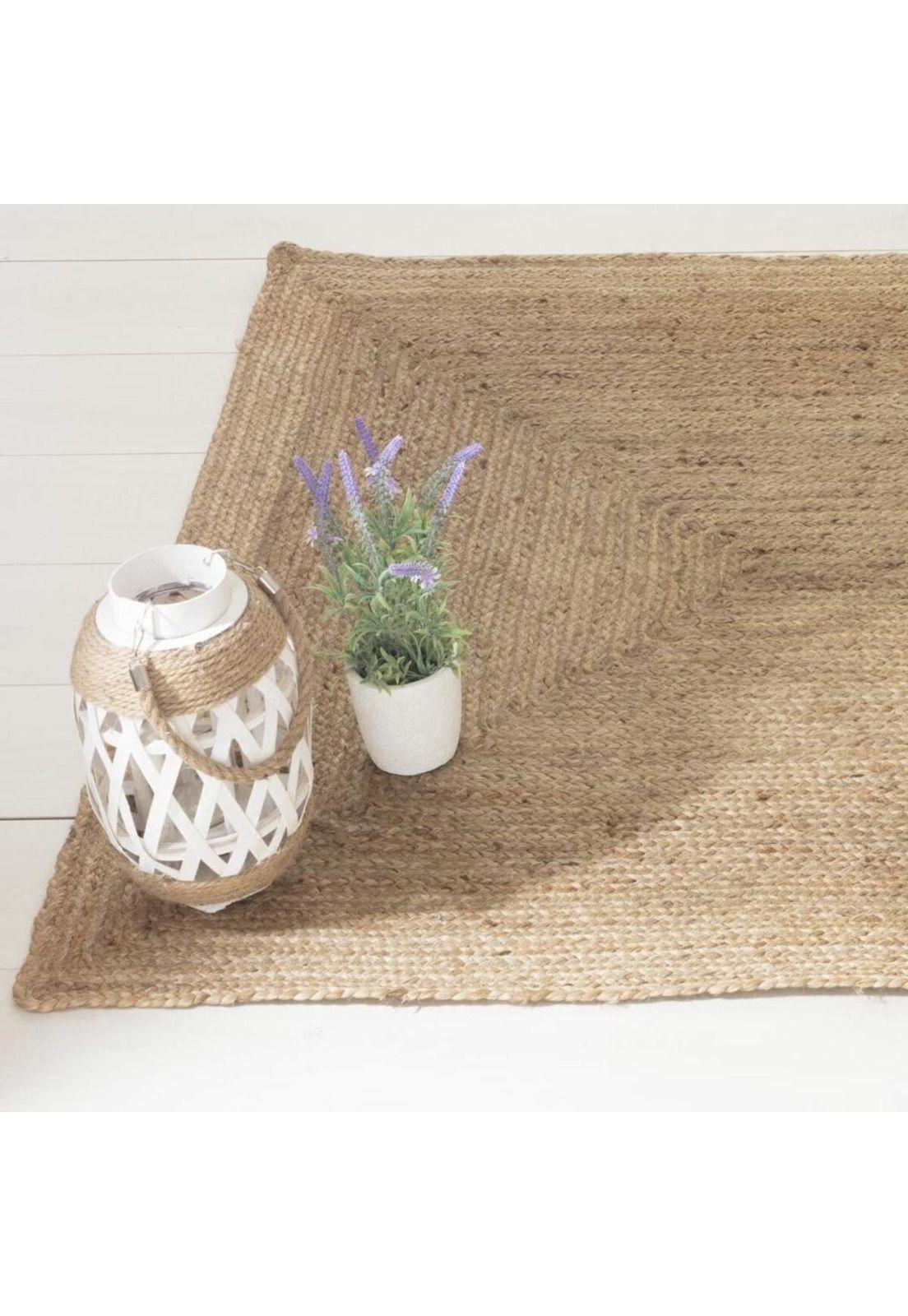 ALFOMBRA LIVING DE YUTE NATURAL 120X170CM-2