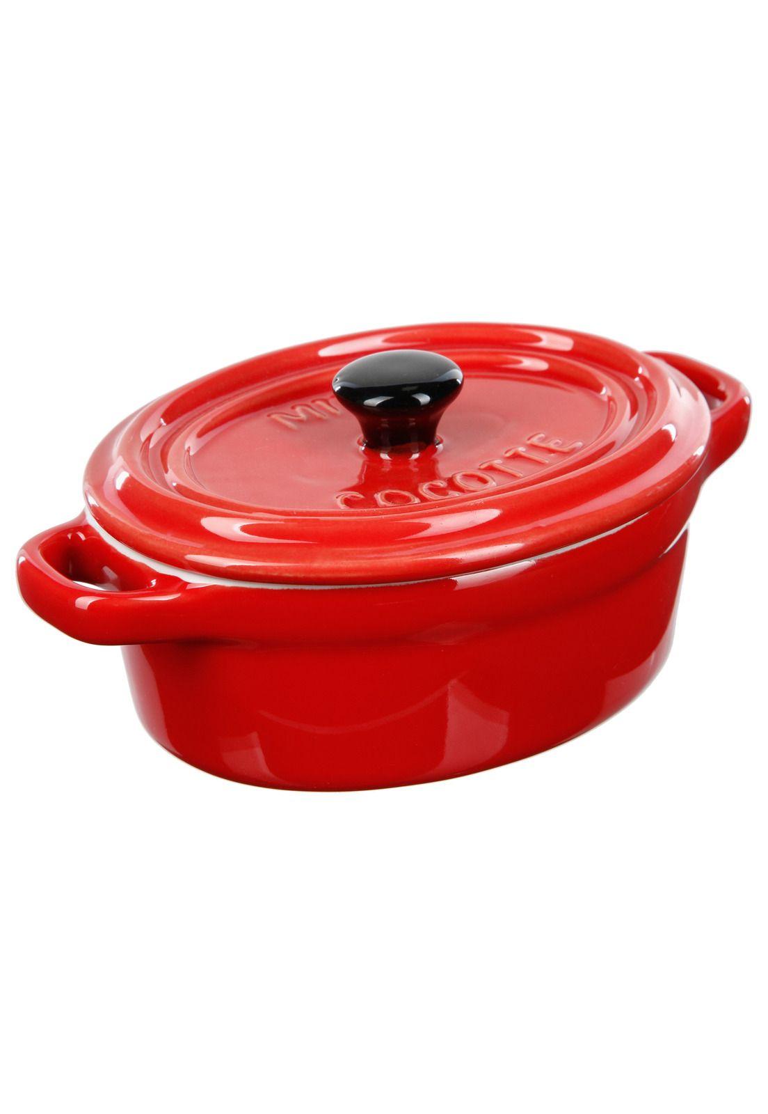Cacerola ovalada 8.7 X 14.7 cm - Roja-0
