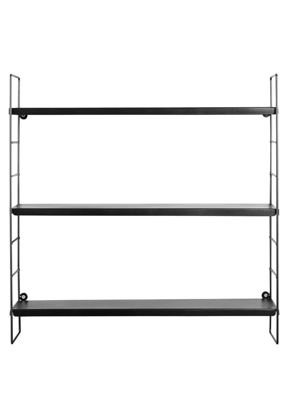 ESTANTE METALICO 3 NIVELES NEGRO 58X16X58CM-0