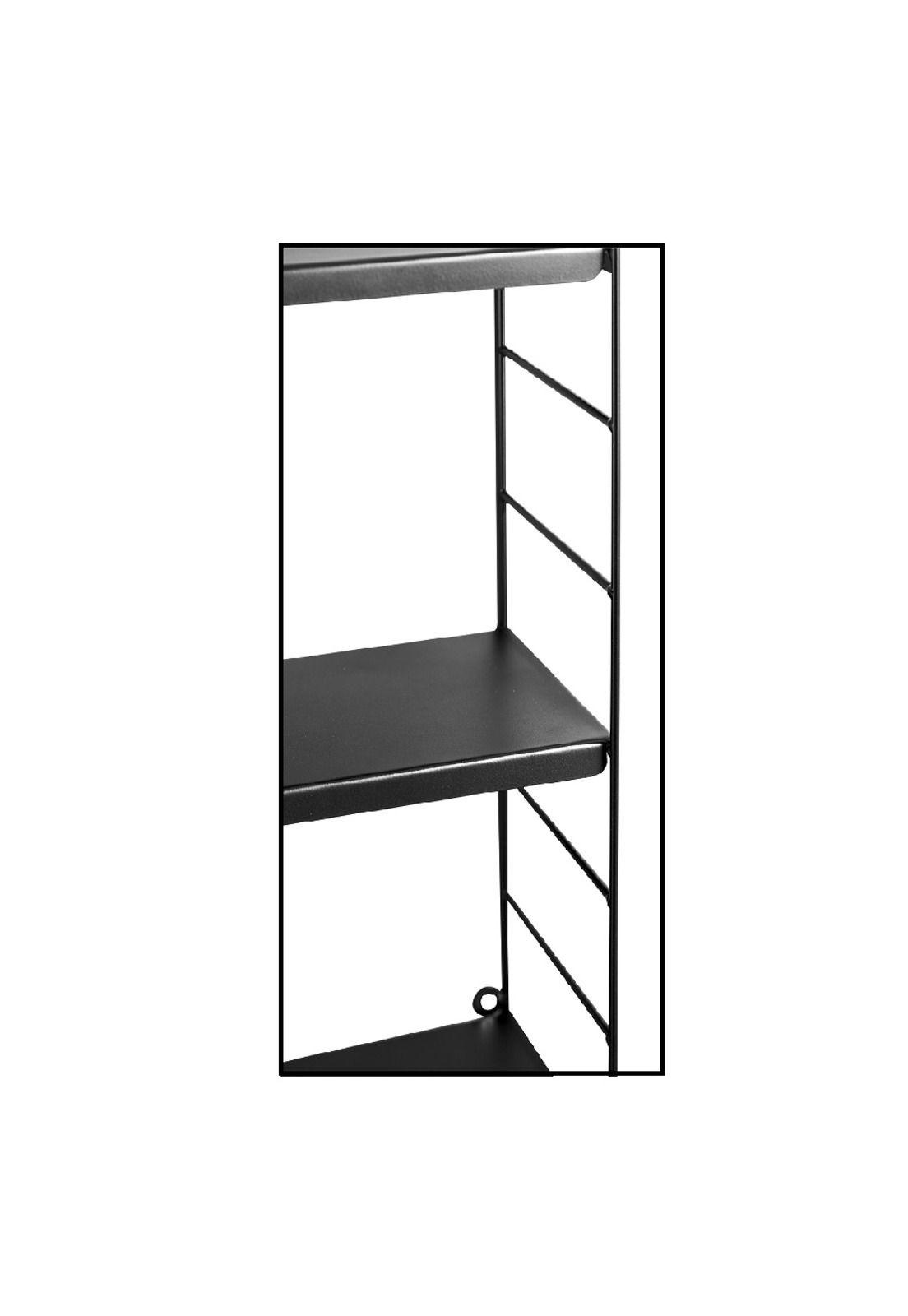 ESTANTE METALICO 3 NIVELES NEGRO 58X16X58CM-1