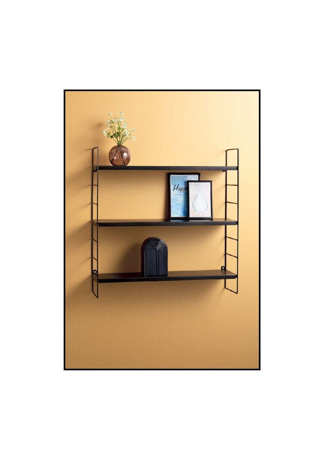 ESTANTE METALICO 3 NIVELES NEGRO 58X16X58CM-2