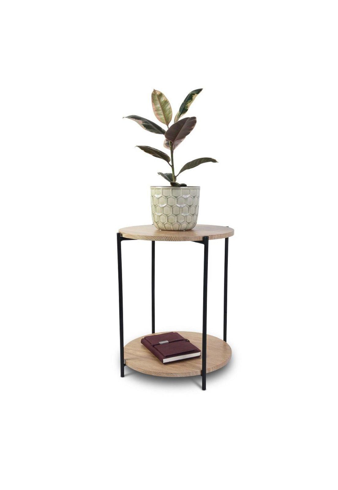 MESA LATERAL DE MADERA 40X50CM NEGRO-2