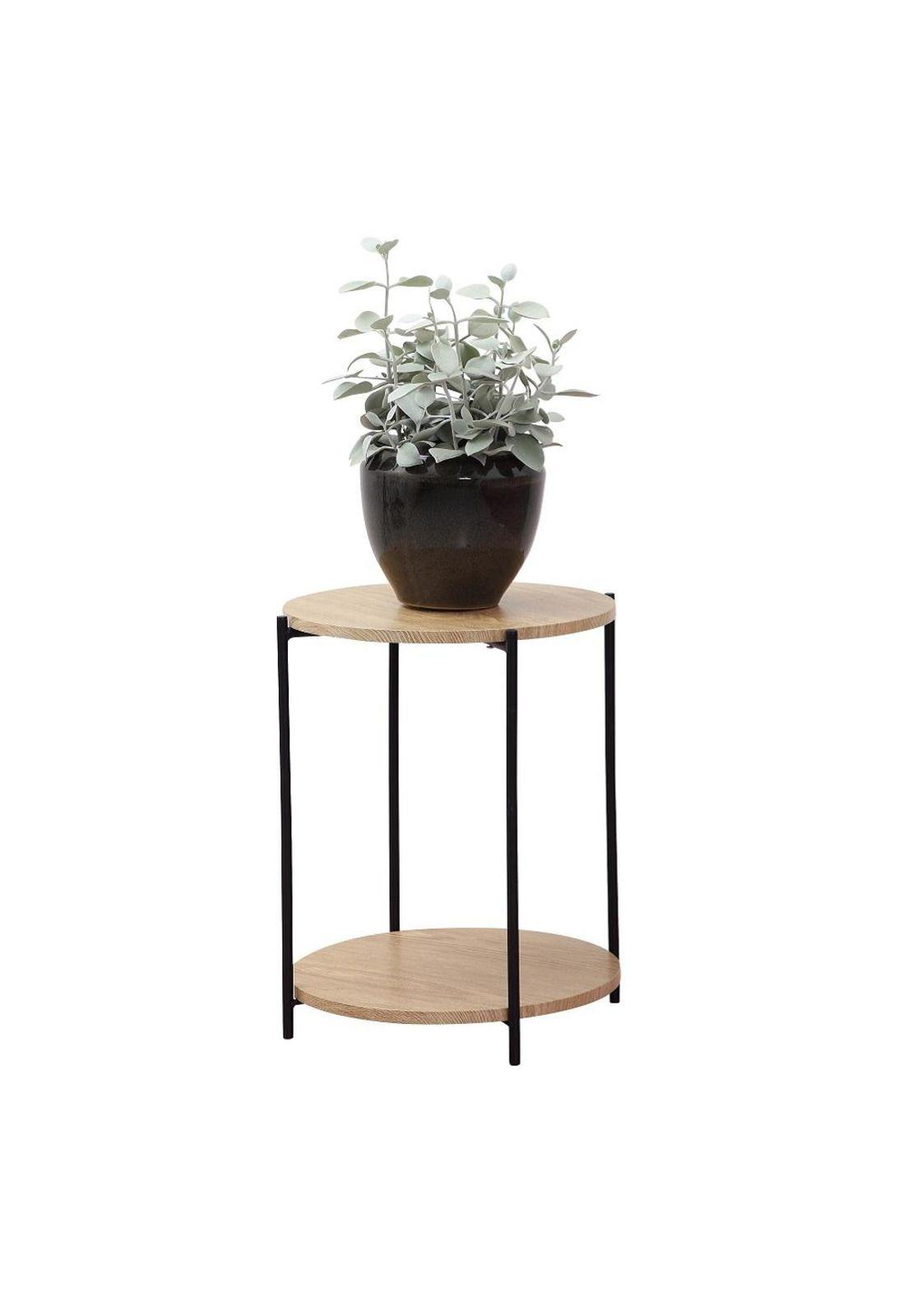 MESA LATERAL DE MADERA 40X50CM NEGRO-3
