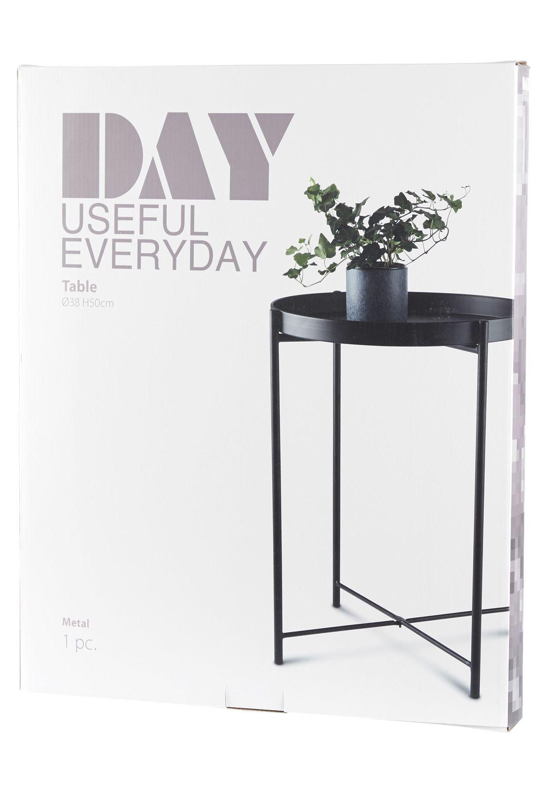 MESA LATERAL AUXILIAR METAL NEGRA 38X50CM-3