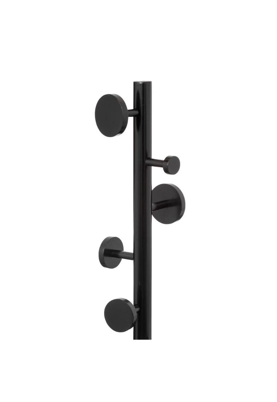 Perchero de pie negro con 8 colgadores Cercle-2