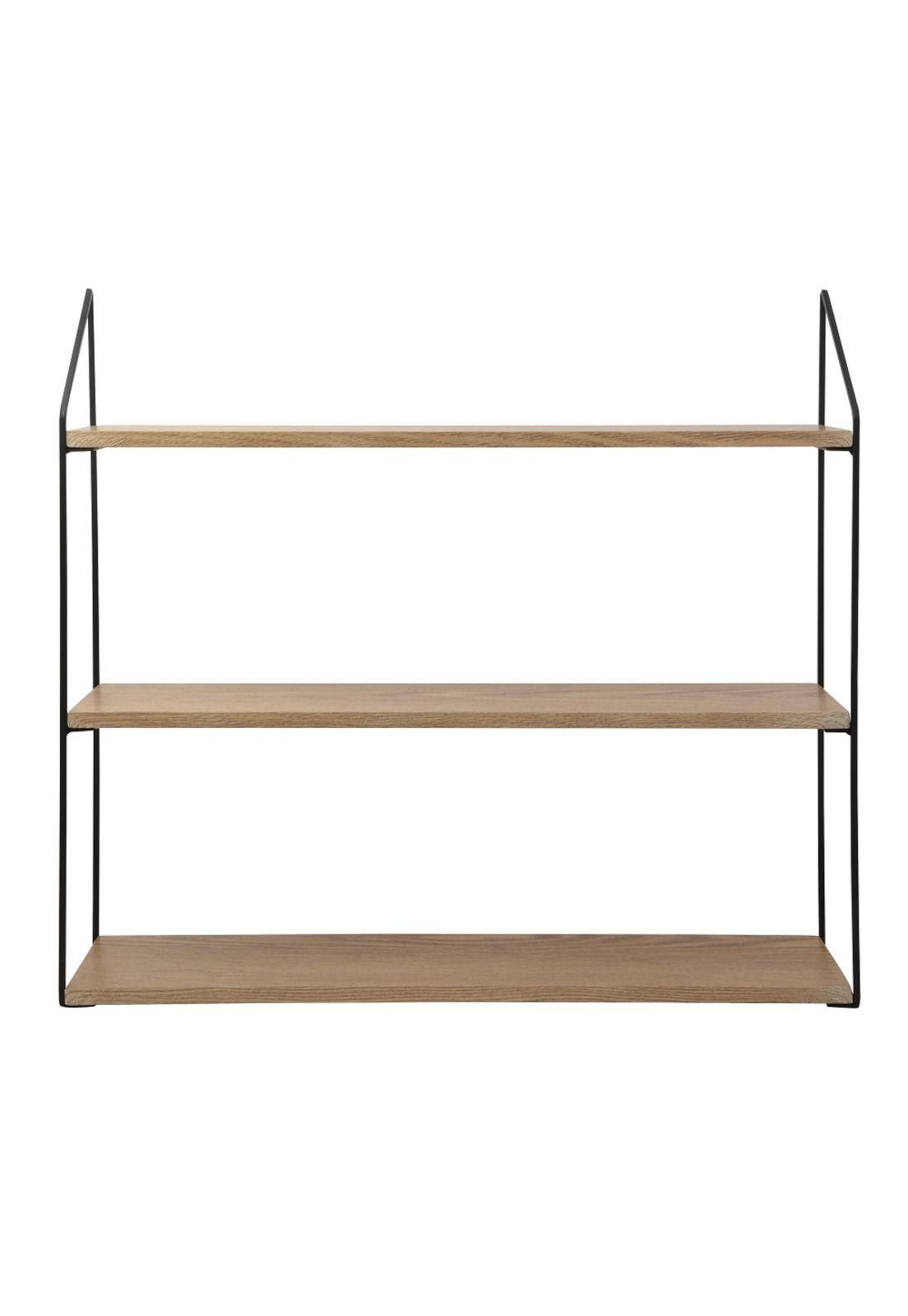 REPISA 3 NIVELES 60X15X54CM METAL BASE MADERA-0