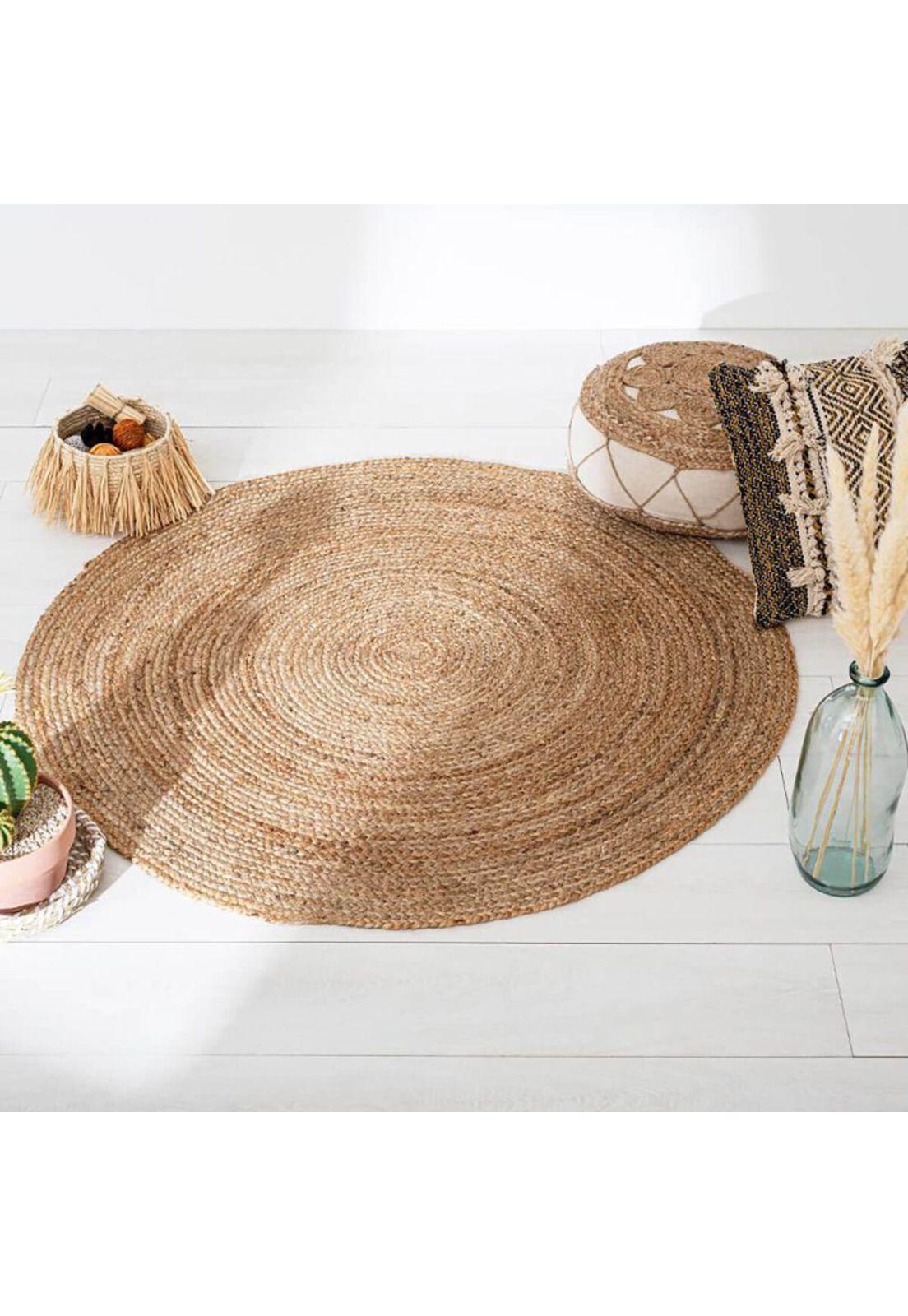 Alfombra de yute "Natura" D120cm-0
