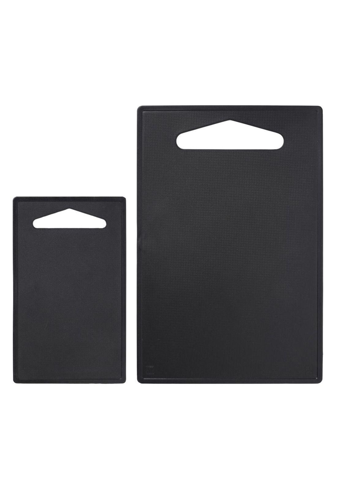 SET 2 TABLAS DE CORTAR, NEGRO-1