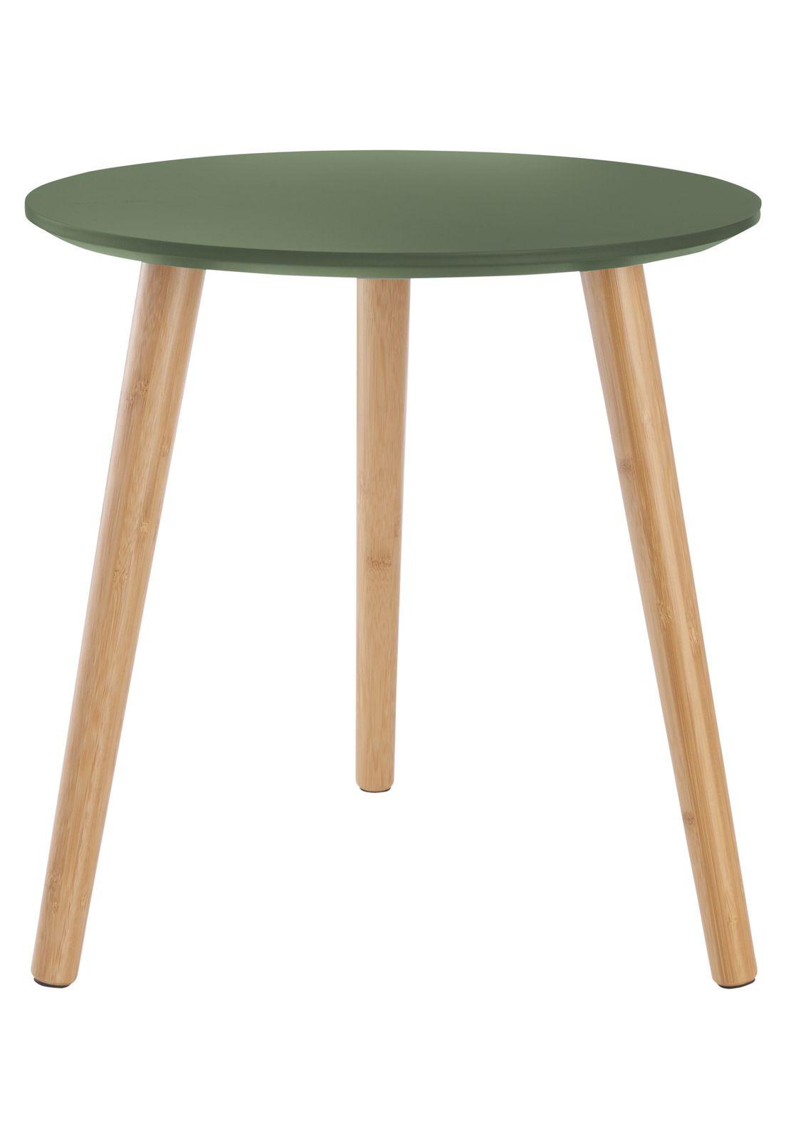 MESA LATERAL AUXILIAR MADERA VERDE 40H 40CM-0