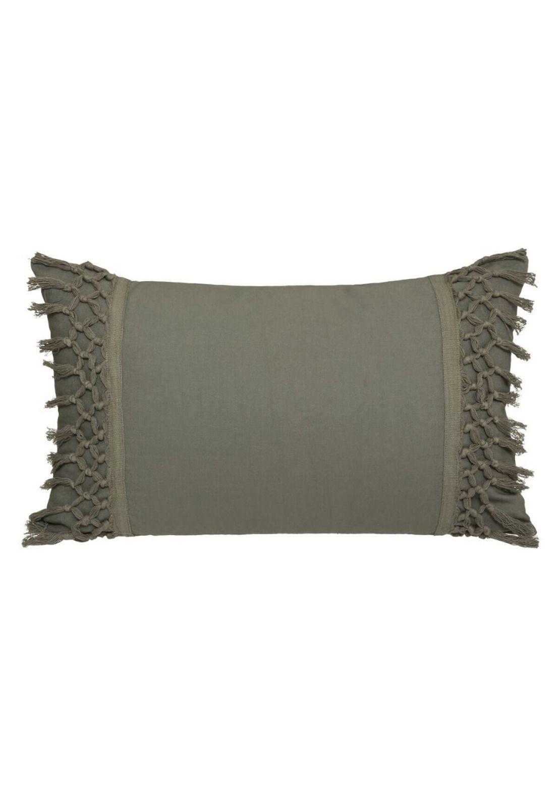 COJIN MACRAME 30X50CM ALGODÓN CAQUI-0