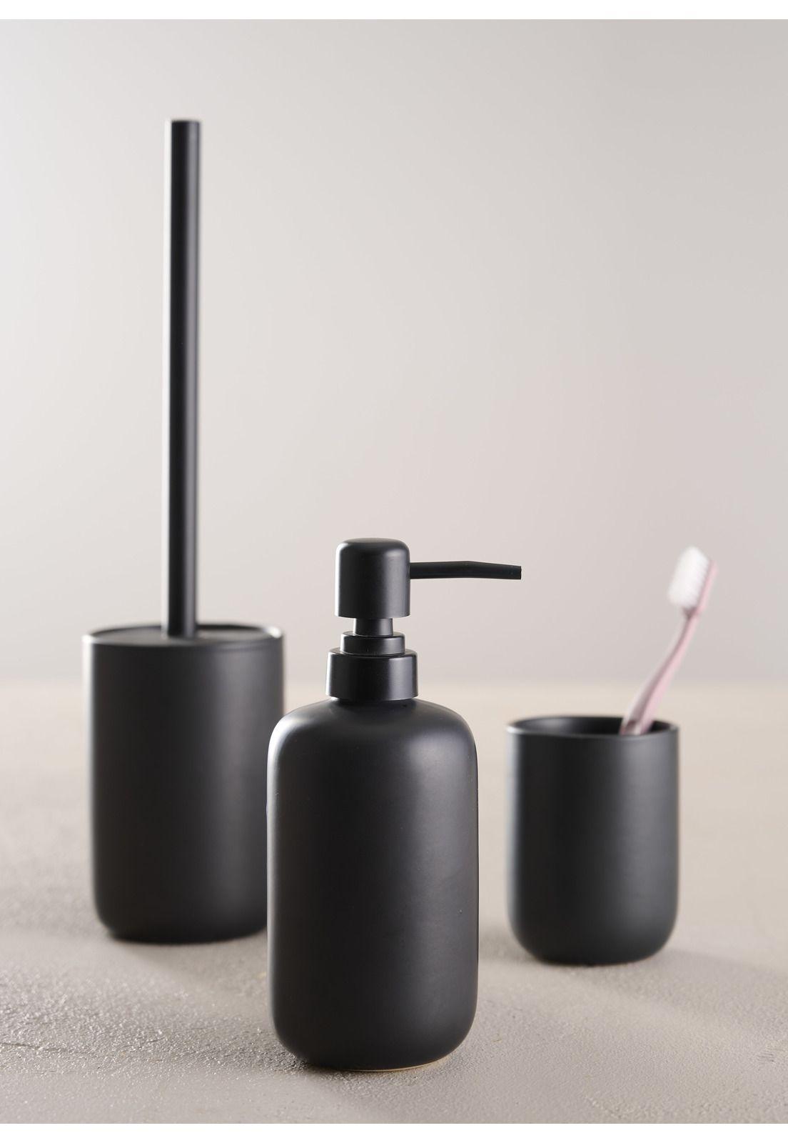 SET DE BAÑO 3 PIEZAS CERAMICA NEGRO-3