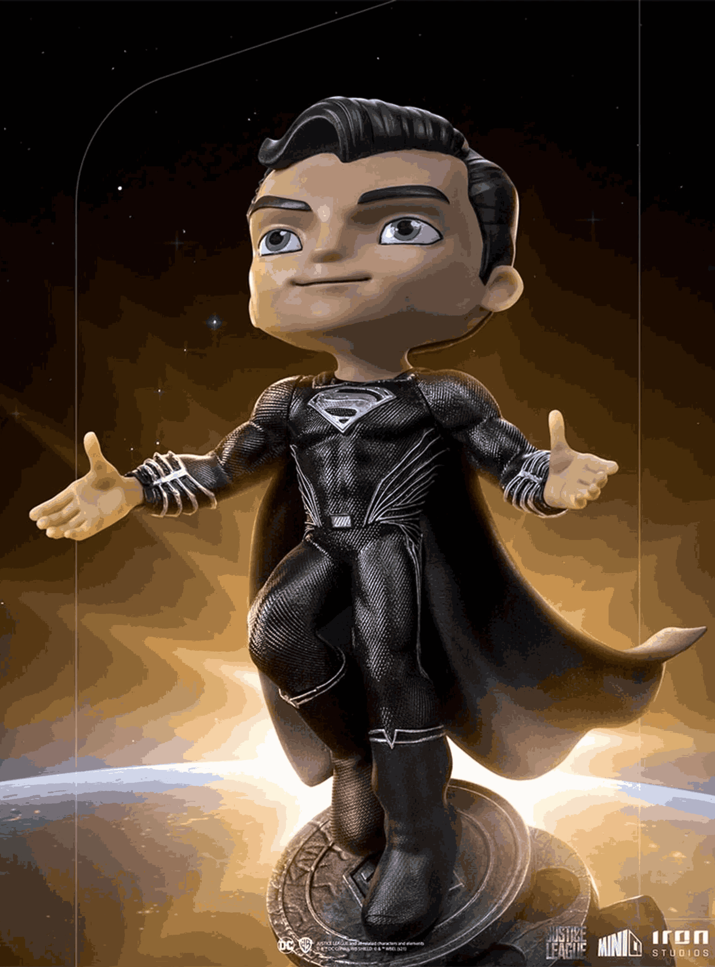Superman Black Suit Justice League MiniCo Iron Studios-2