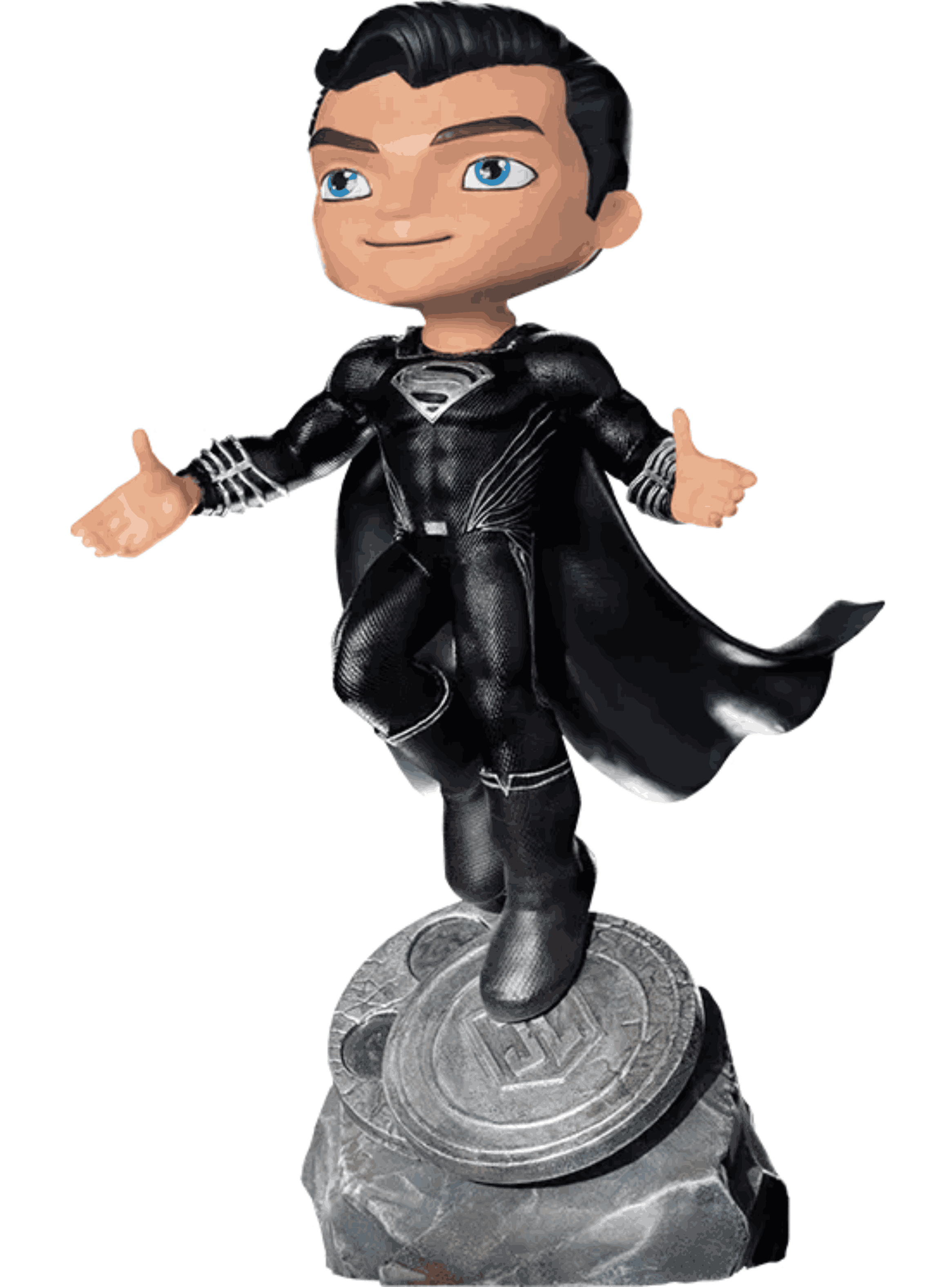 Superman Black Suit Justice League MiniCo Iron Studios-4