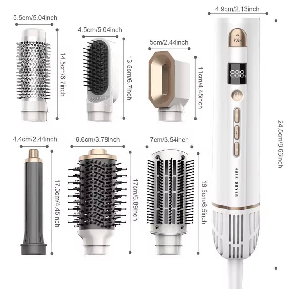Secador de Pelo Breeze Pro - Pantalla LED - Estuche y Accesorios-3