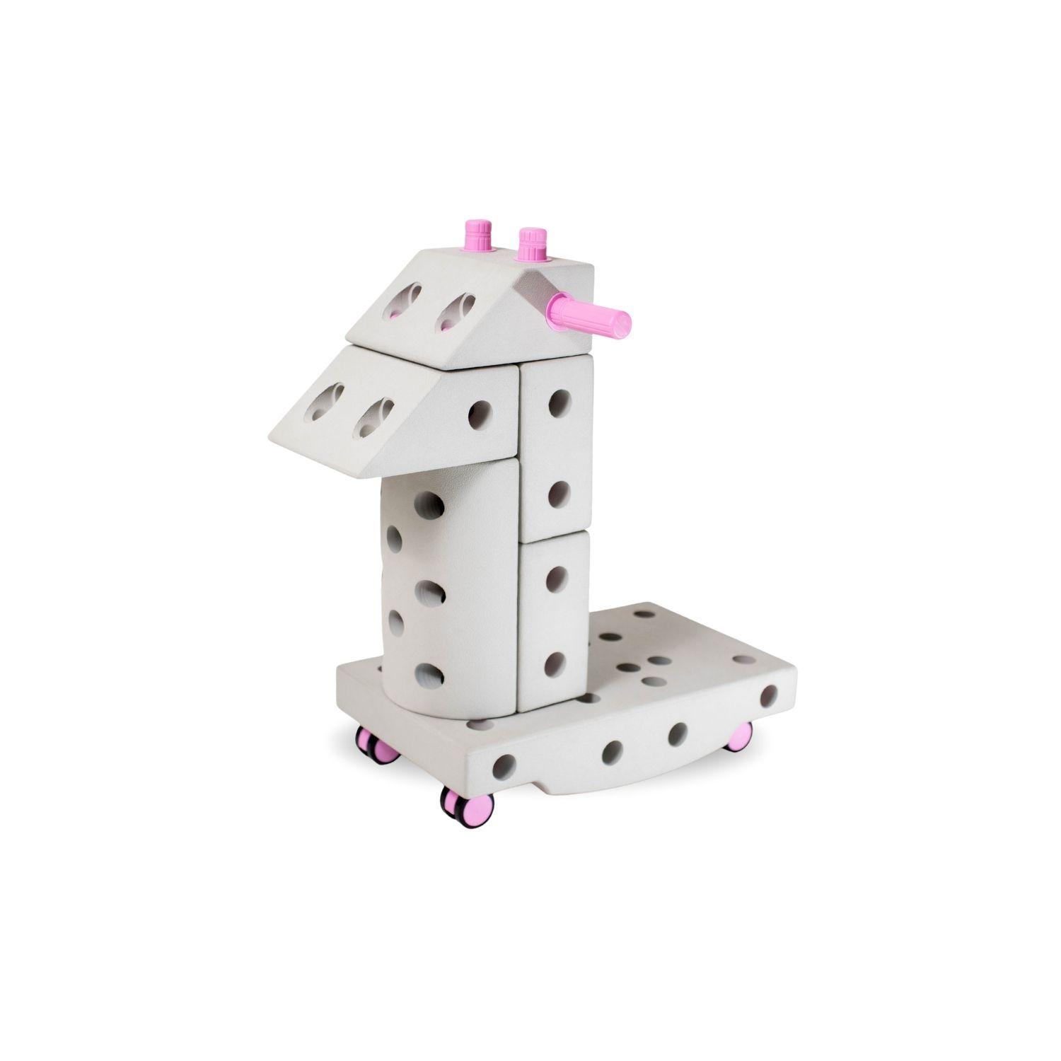 Conecta Kids Bloques de Construcción Gris Rosado-3