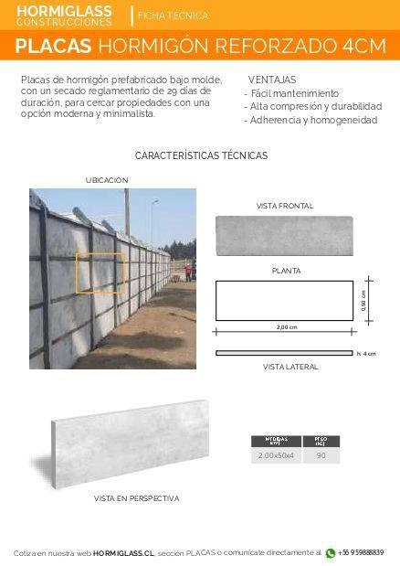 Placas de hormigón 0.50x20x4-1