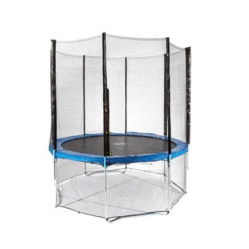 Cama Elástica 8 Pies Malla Protectora Y Escala Niños -1