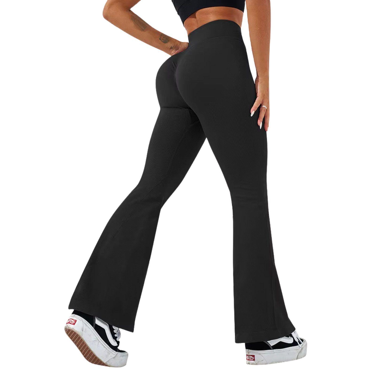 Calzas Leggings Push Up Alta Flare Negro-0