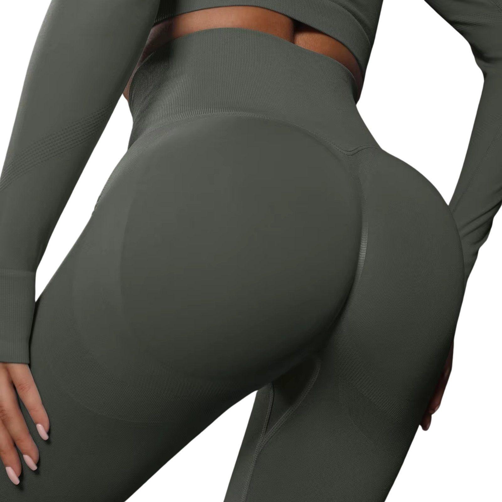 Calzas Leggings Push Up Solido Sukha Gris Oscuro-0