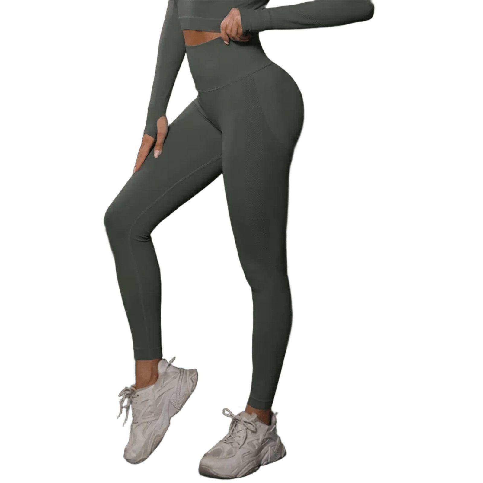 Calzas Leggings Push Up Solido Sukha Gris Oscuro-2