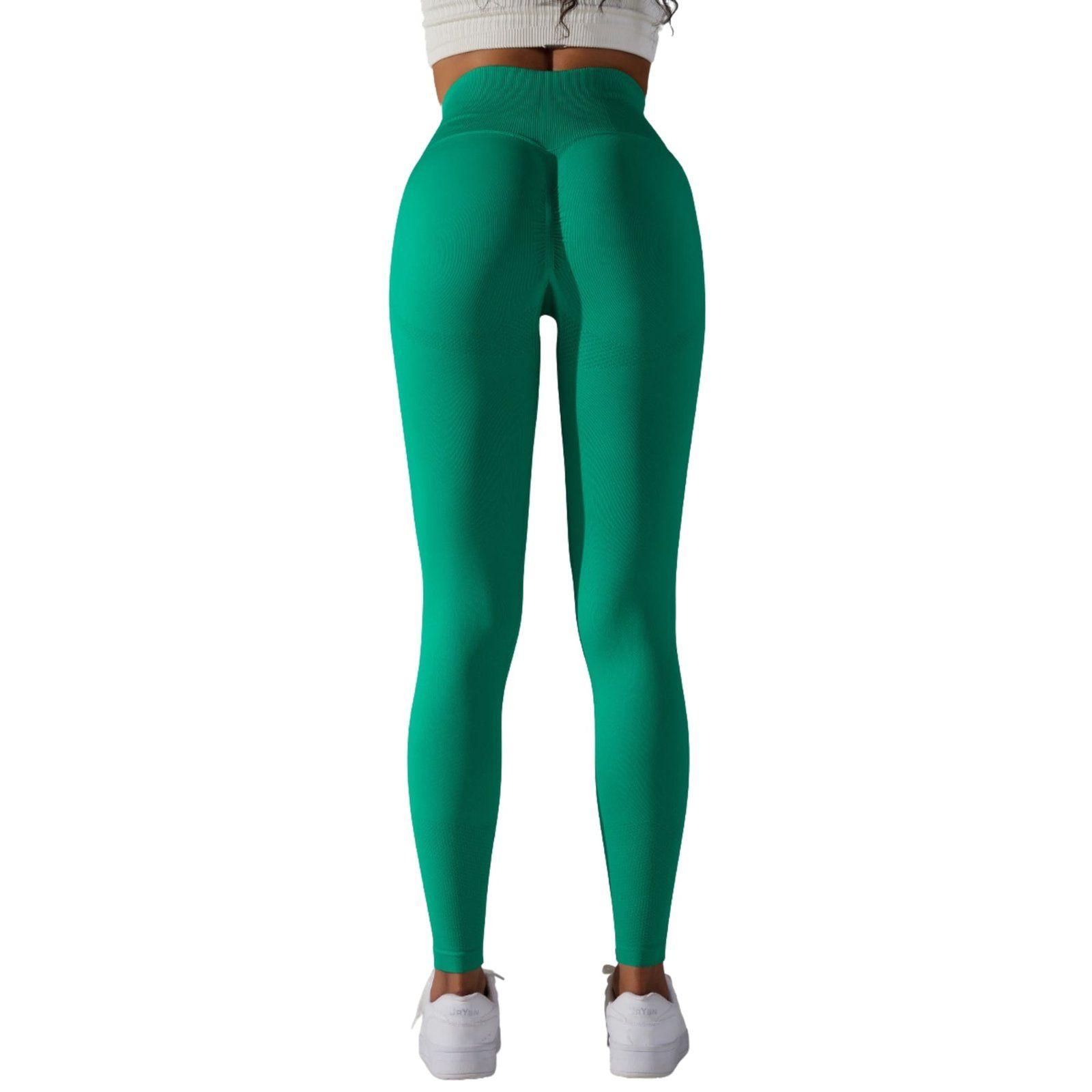 Calzas Leggings Push Up Solido Verde-2
