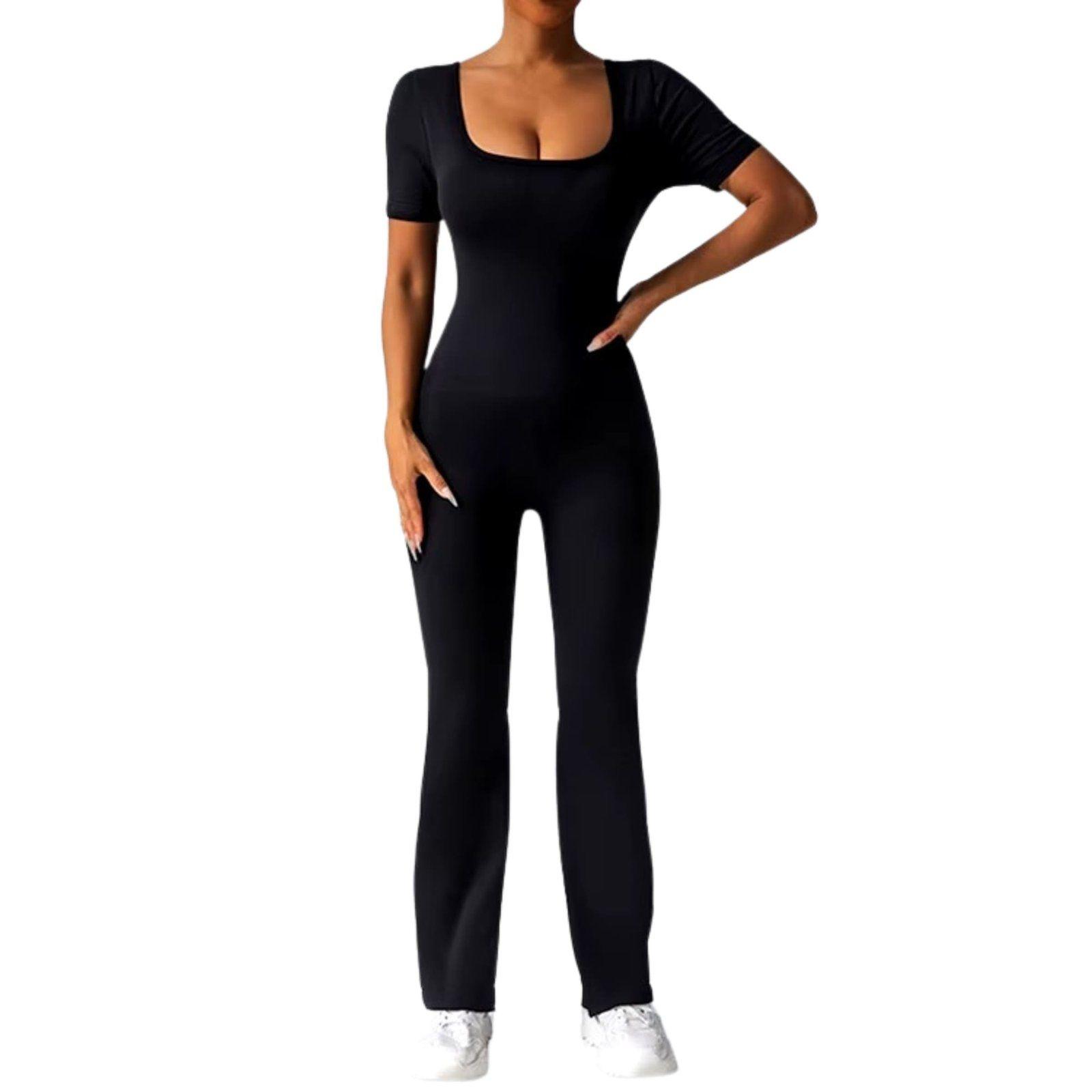 Enterito Push Up Manga Corta Flare Sukha Negro-0