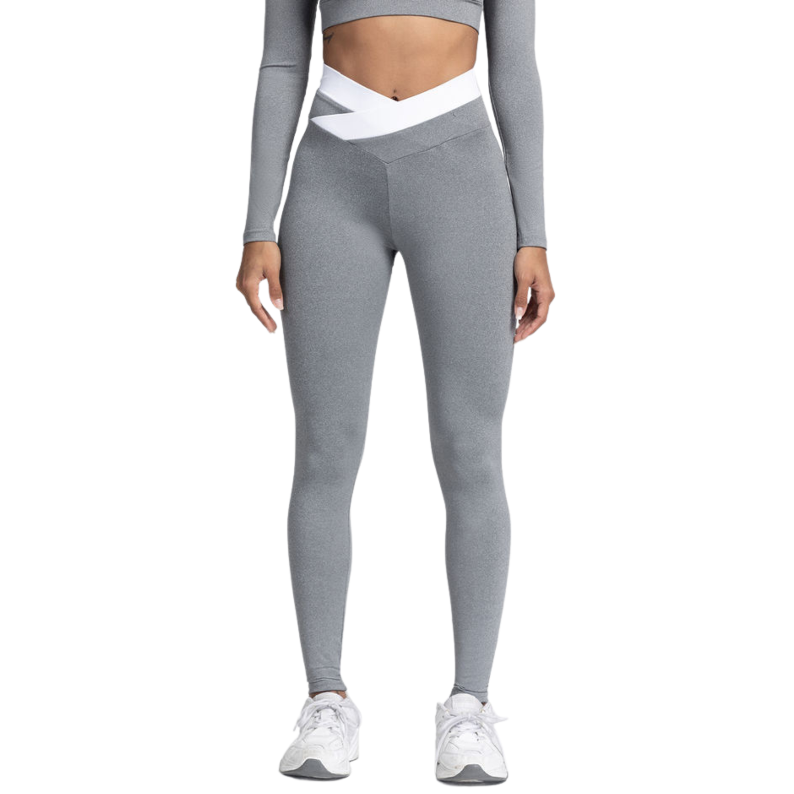 Calzas Leggings Push Up Banda Sukha Gris-1