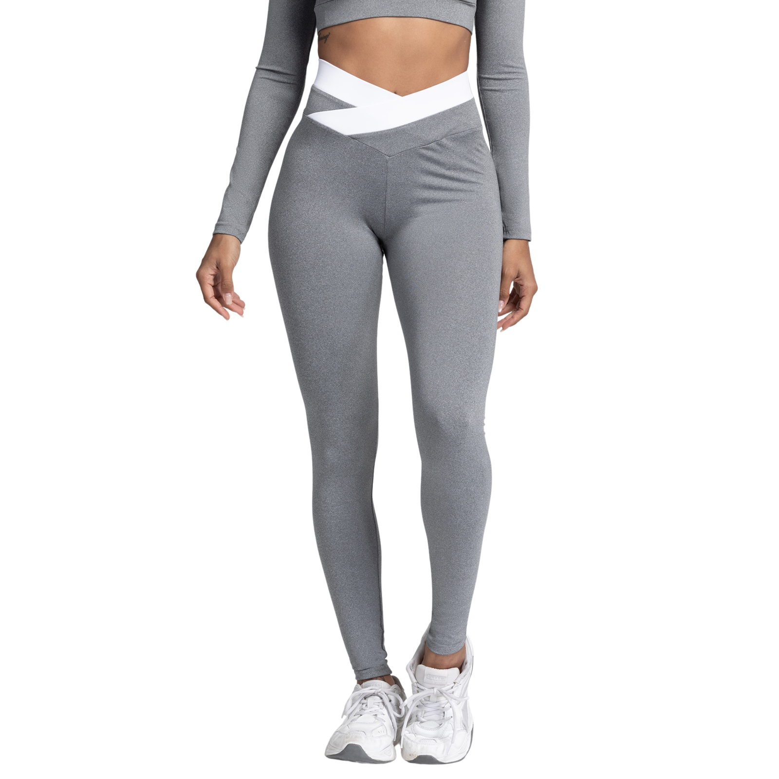 Calzas Leggings Push Up Banda Sukha Gris-2