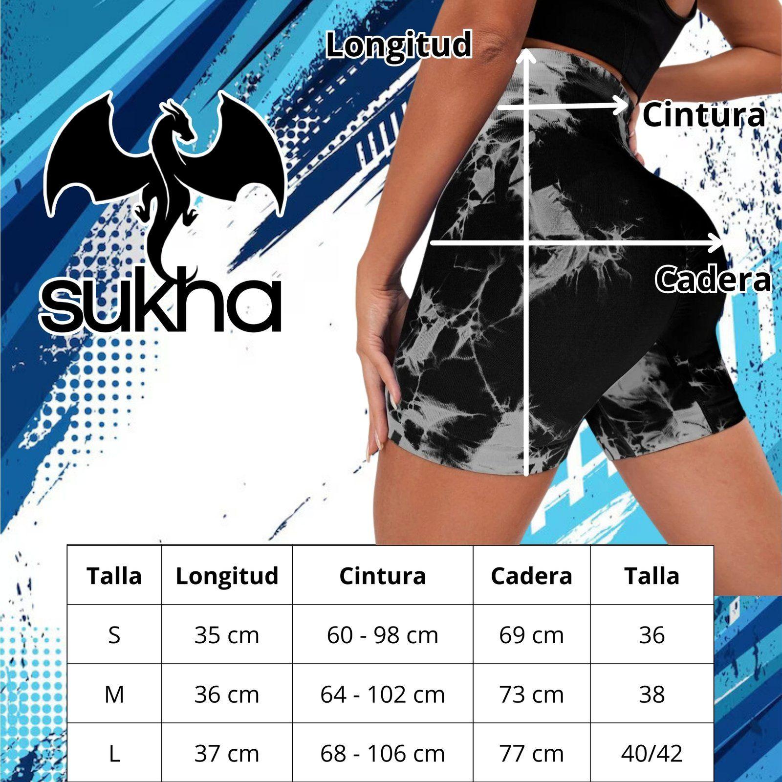 Calzas Leggings Push Up Corto Sukha Negro-4