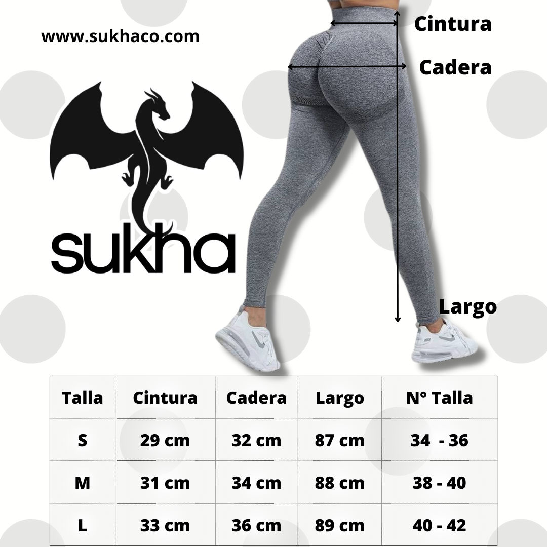 Calzas Leggings Push Up Sukha Negro-5