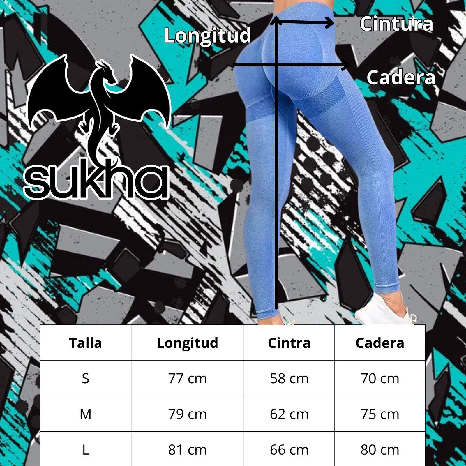 Calzas Leggings Push Up Soporte Tiro Alto Sukha Negro-2