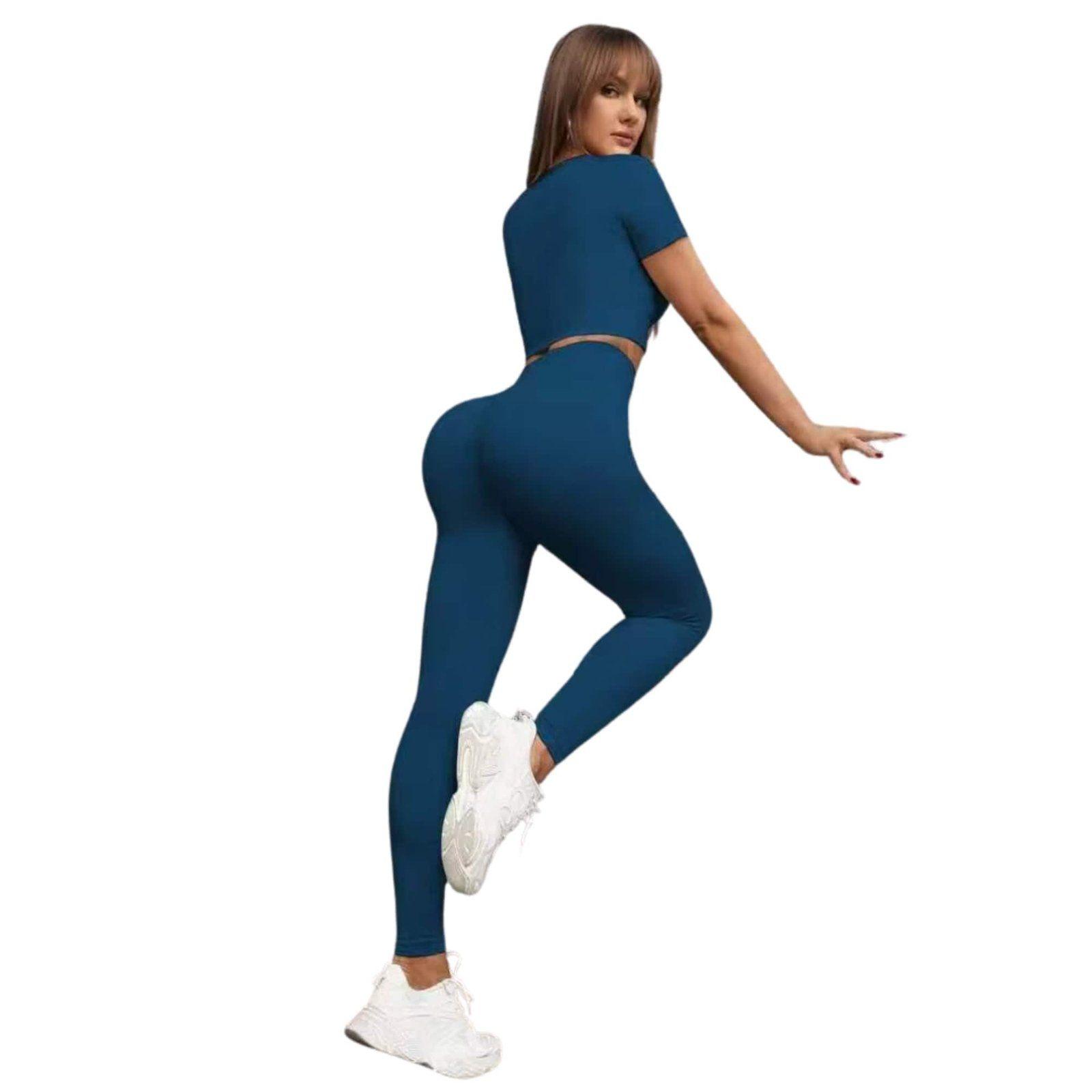 Conjunto Push Up Manga Corta Tiro Alto-0
