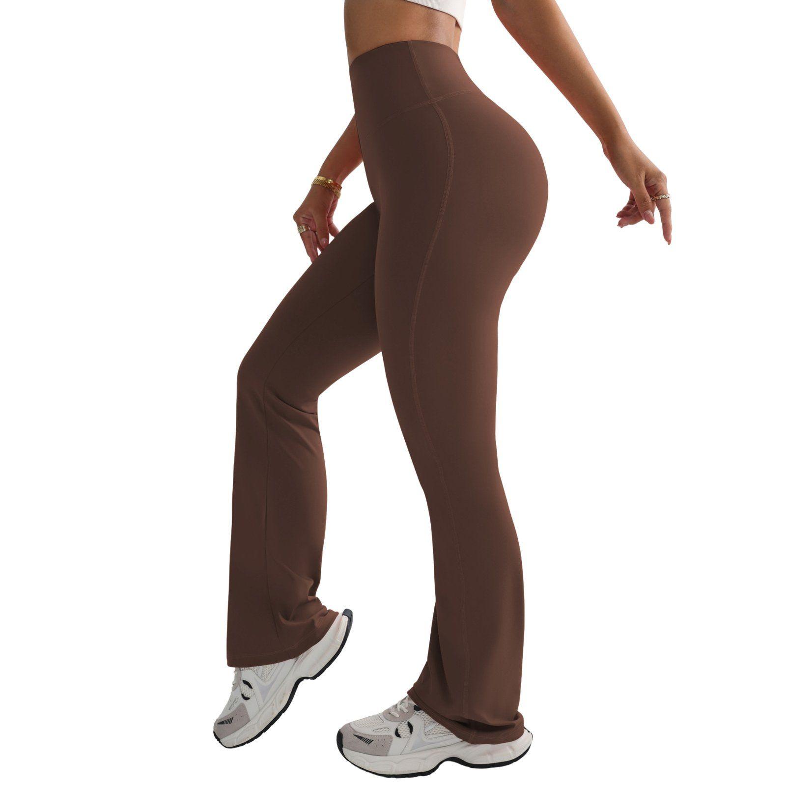 Calzas push up tiro alto recta Cafe-2