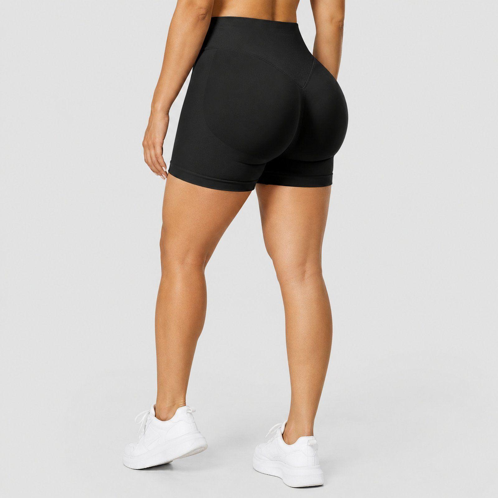 Calzas push up cortas mujer lisas Sukha Negro-2