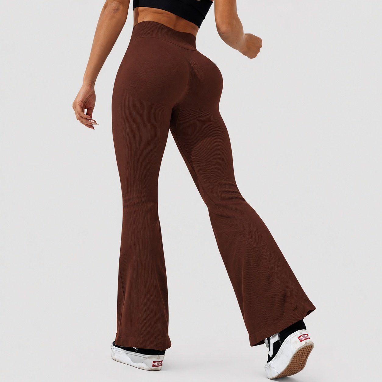 Calzas push up mujer flare cintura V Sukha Café-2