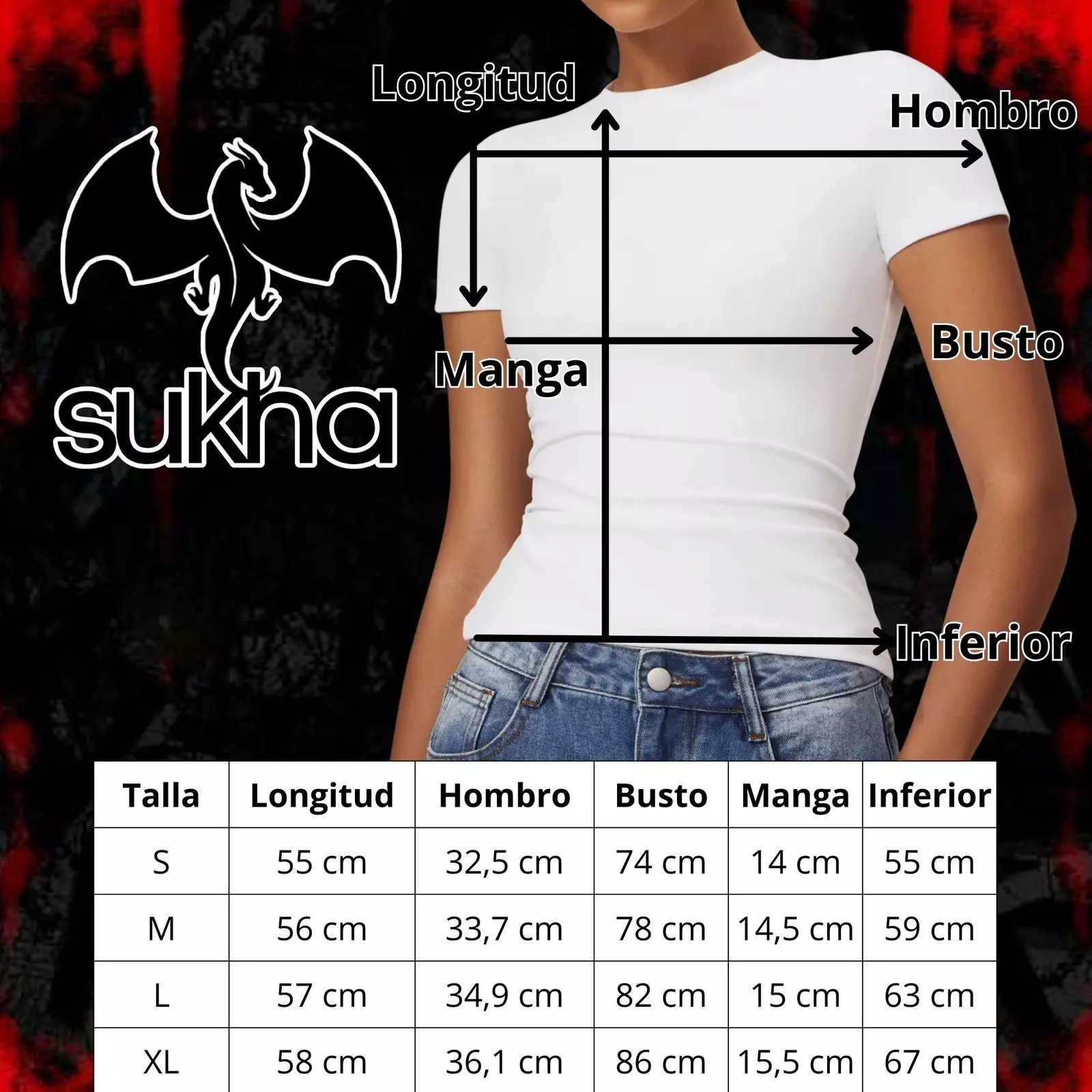 Polera manga corta Blanca-1