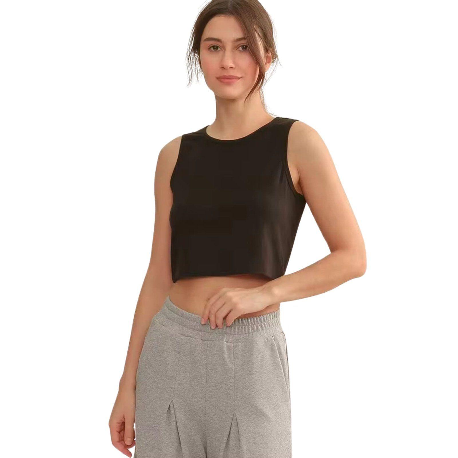 Polera Manga Corta Cuello Redondo Sukha Negro-1