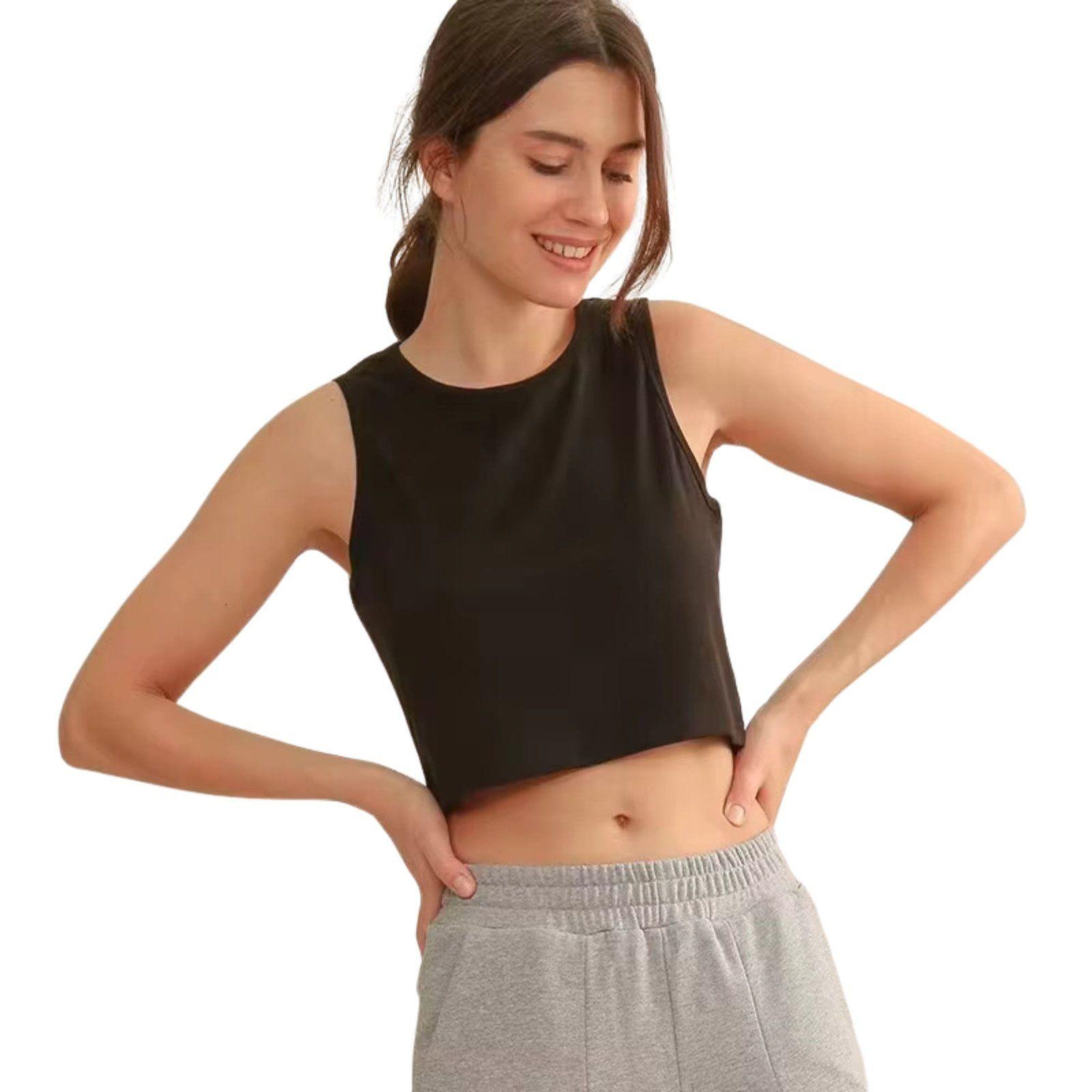 Polera Manga Corta Cuello Redondo Sukha Negro-2